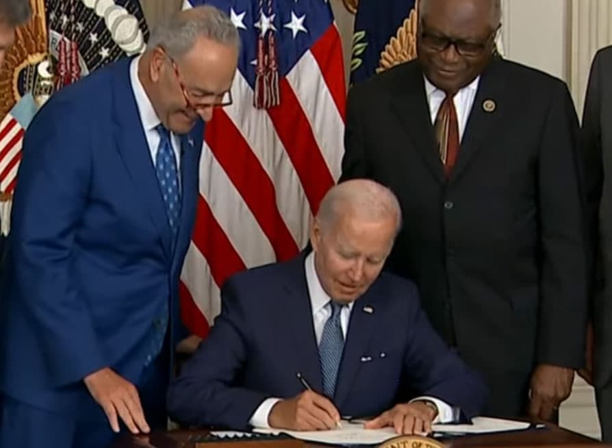 Biden signs the Inflation Reduction Act